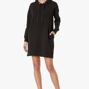 Black Hoodie Sweatshirt Dress
